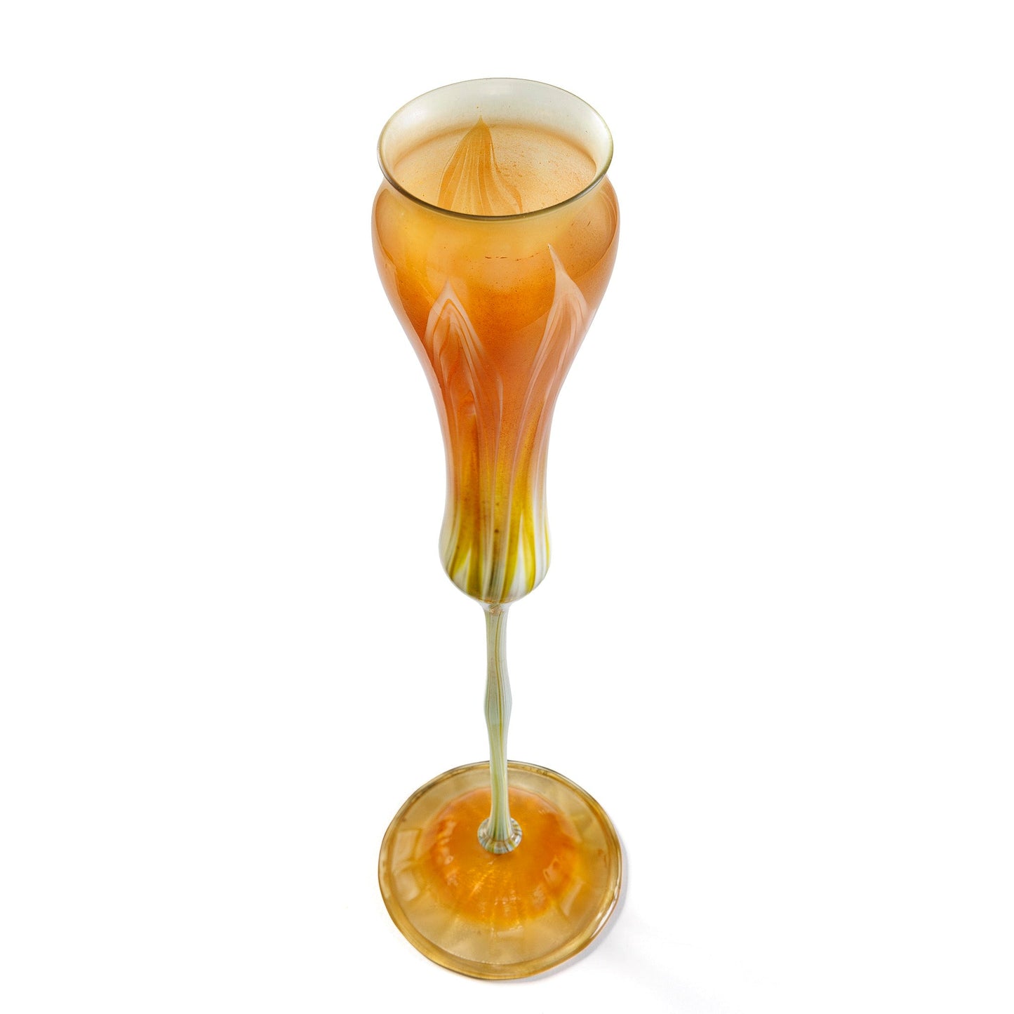 Tiffany Studios New York "Calyx" Flower Form Favrile Glass Vase