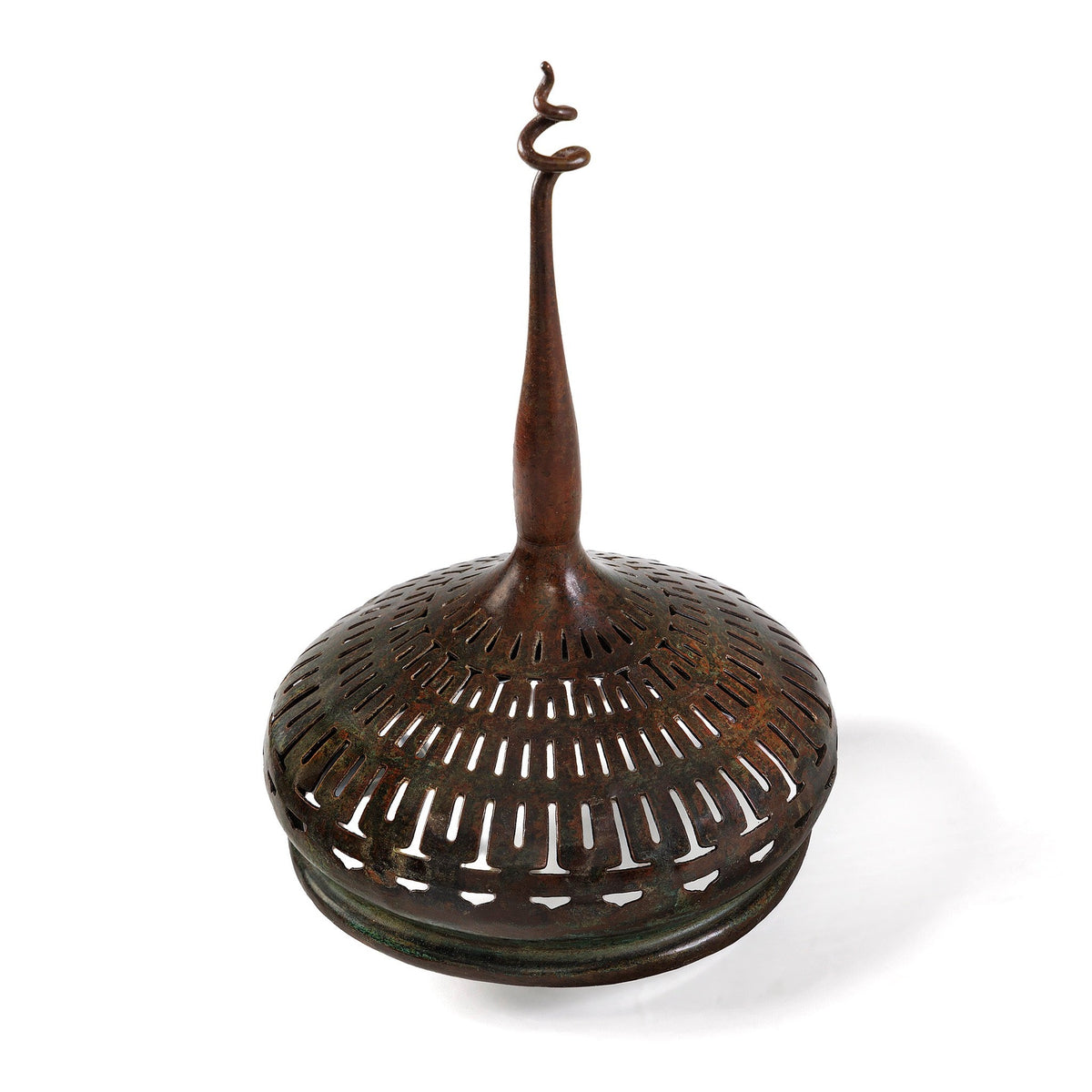 Tiffany Studios New York "Oriental Poppy" Leaded Glass and Bronze Floor Lamp