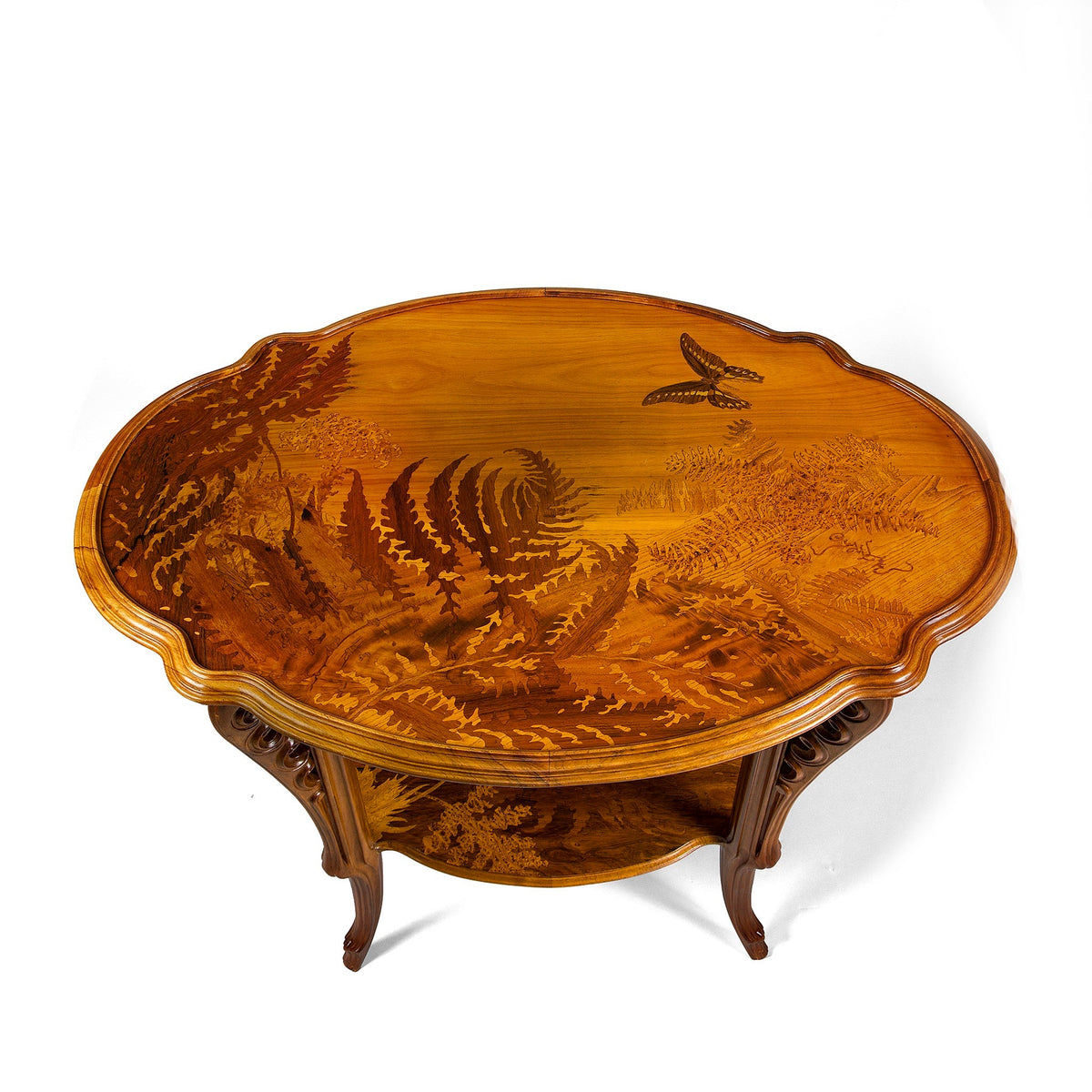 Émile Gallé "Table aux fougères" Marquetry Table