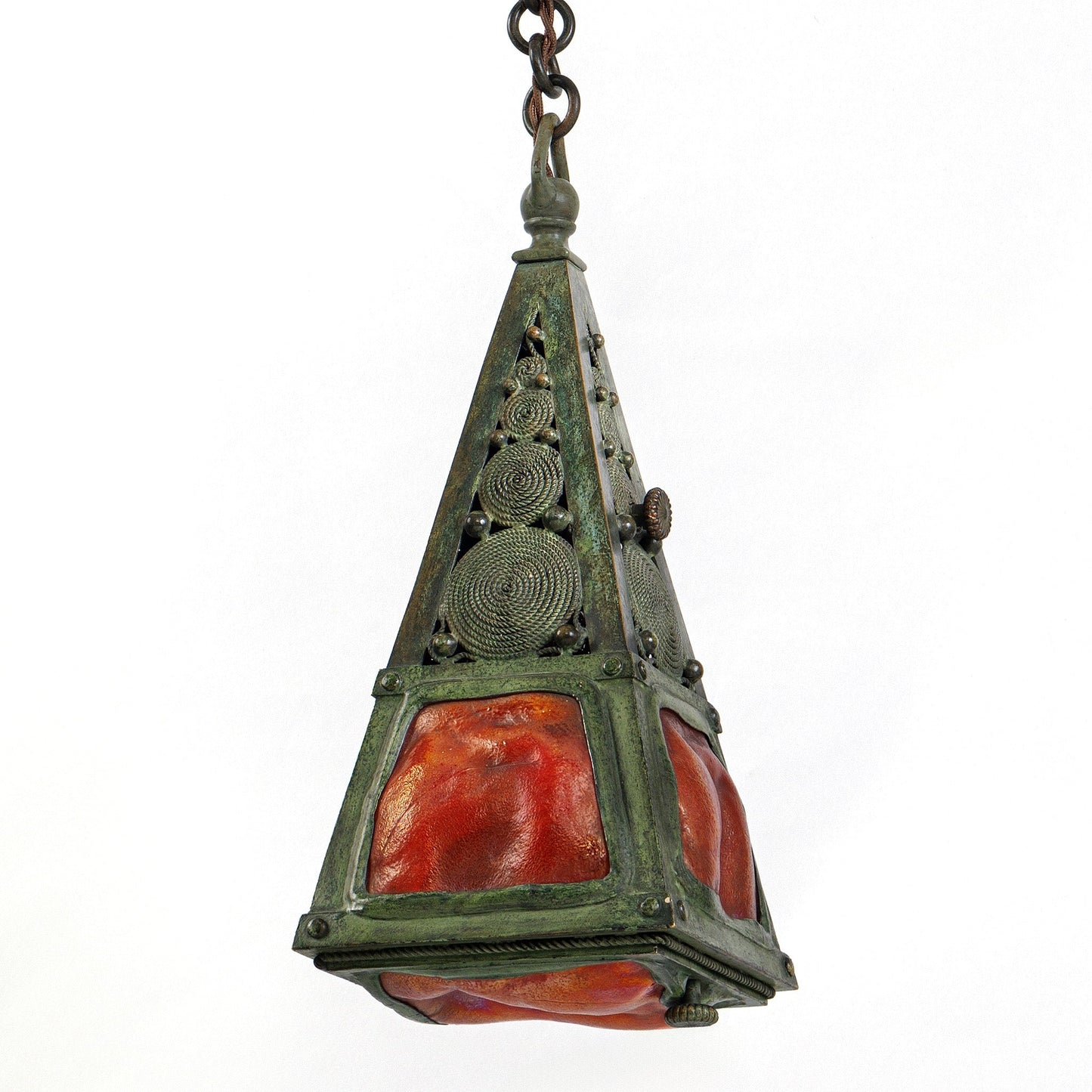 Tiffany Studios New York "Turtleback Tile" Lantern