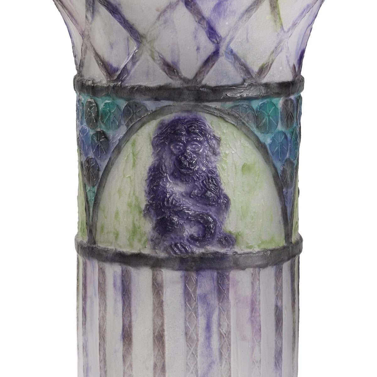 Gabriel Argy-Rousseau "Singes" Pate de Verre Vase