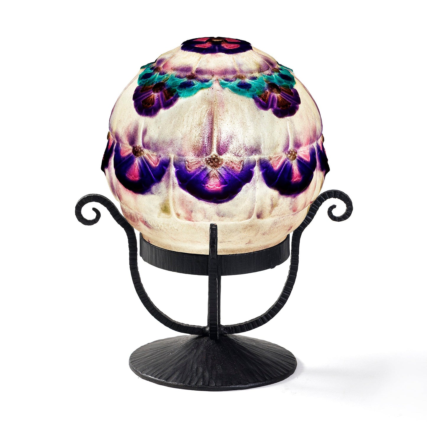 Gabriel Argy-Rousseau Pâte de Verre "Fleurs des Dunes" Night Light