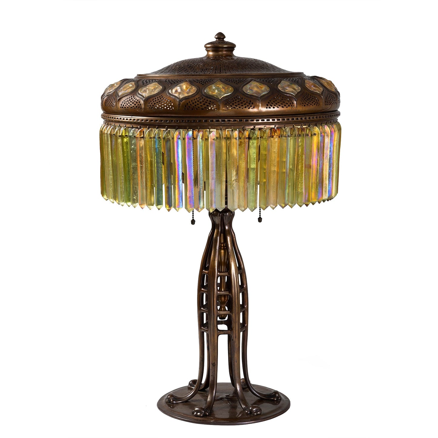 Tiffany Studios New York "Jeweled Prism" Table Lamp