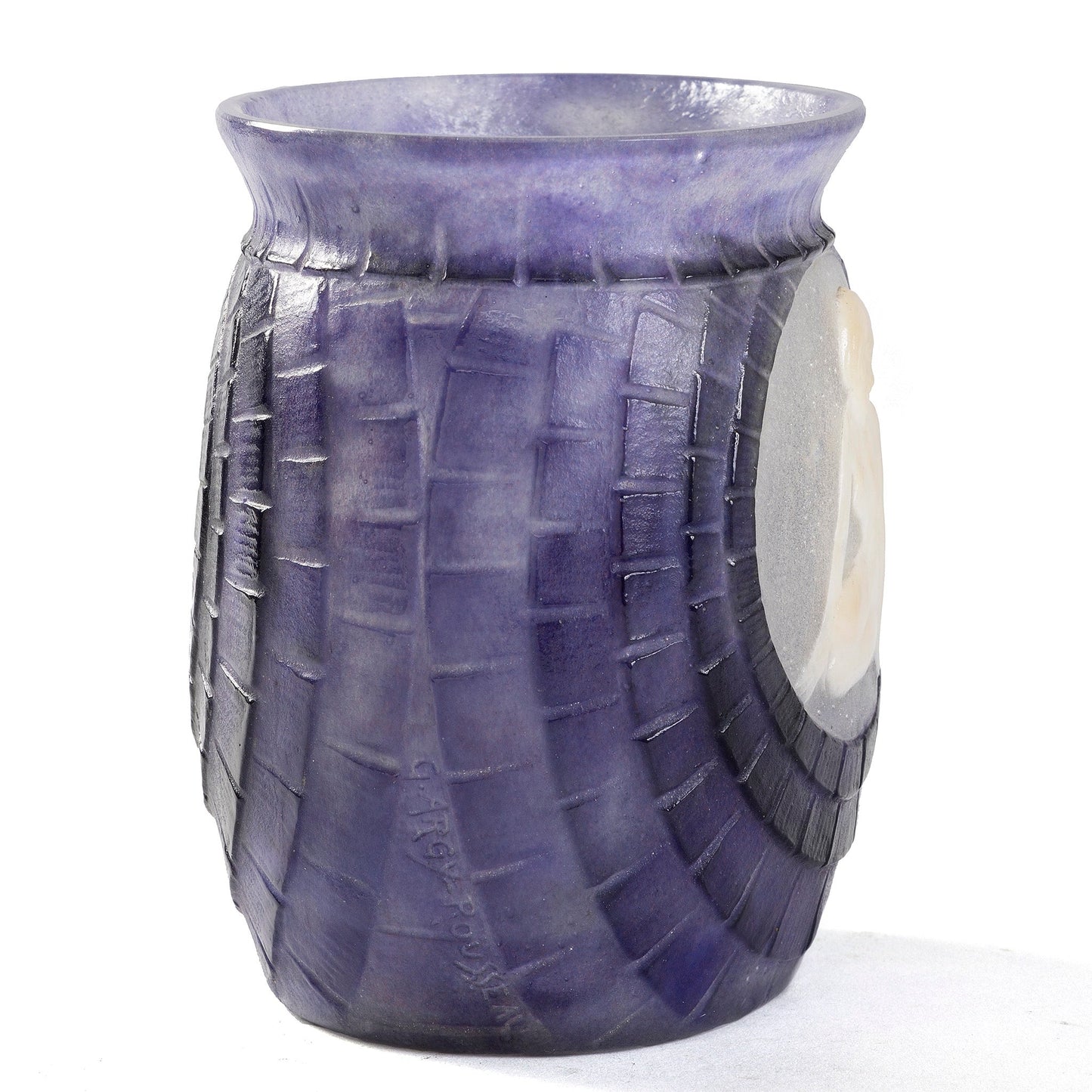 Gabriel Argy-Rousseau "Jeunesse" Pâte de Verre Glass Vase