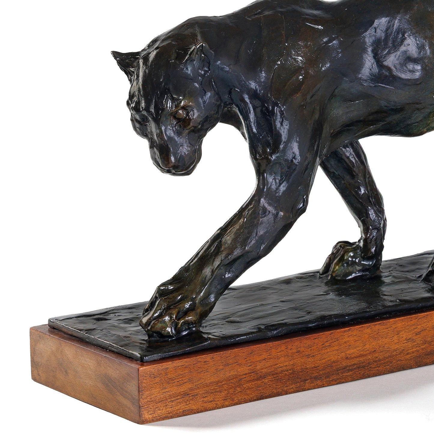 Rembrandt Bugatti "Panthere Marchant Patte Arriere Levee" Bronze Sculpture