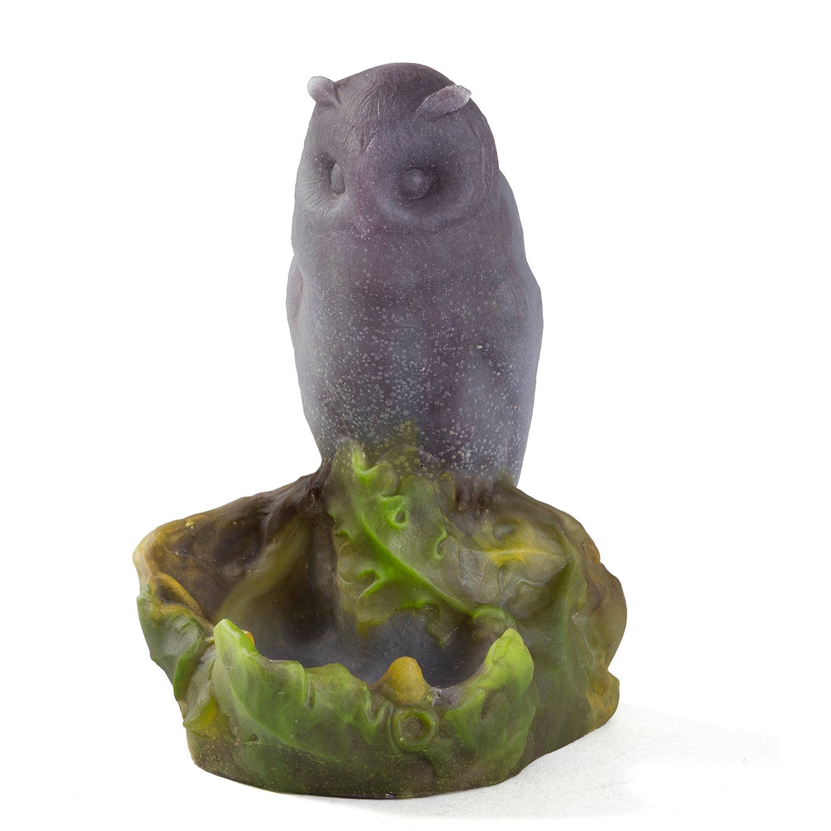 Amalric Walter Pâte-de-verre "Owl" Vide poche