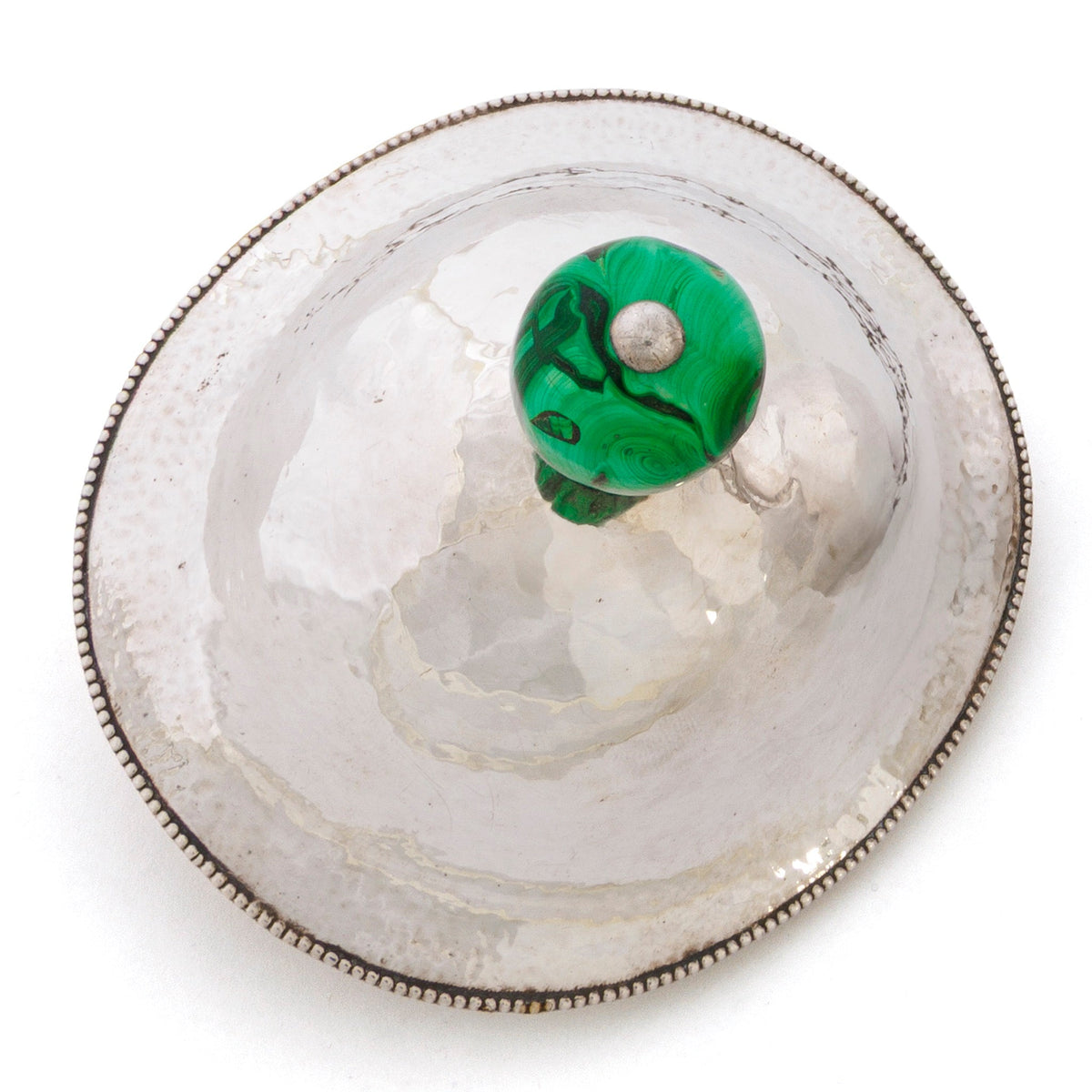 Josef Hoffmann Hammered Silver Covered Bowl