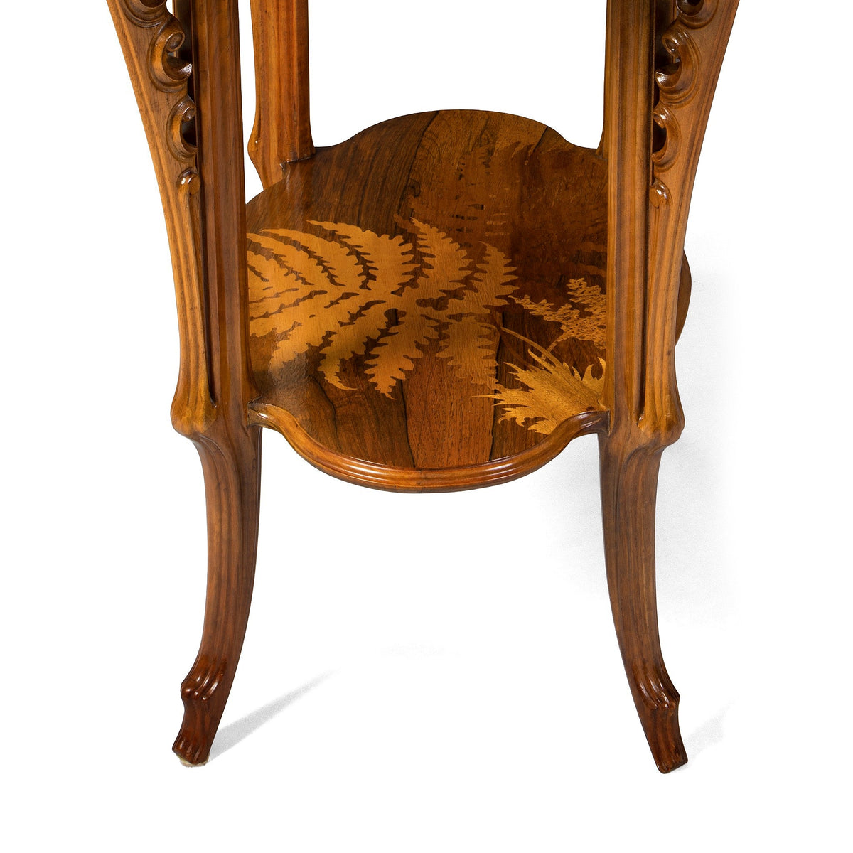 Émile Gallé "Table aux fougères" Marquetry Table