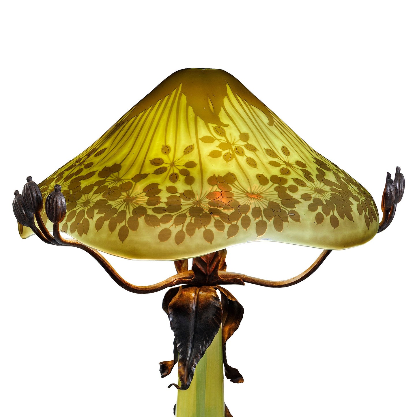 Émile Gallé "Umbel" Table Lamp
