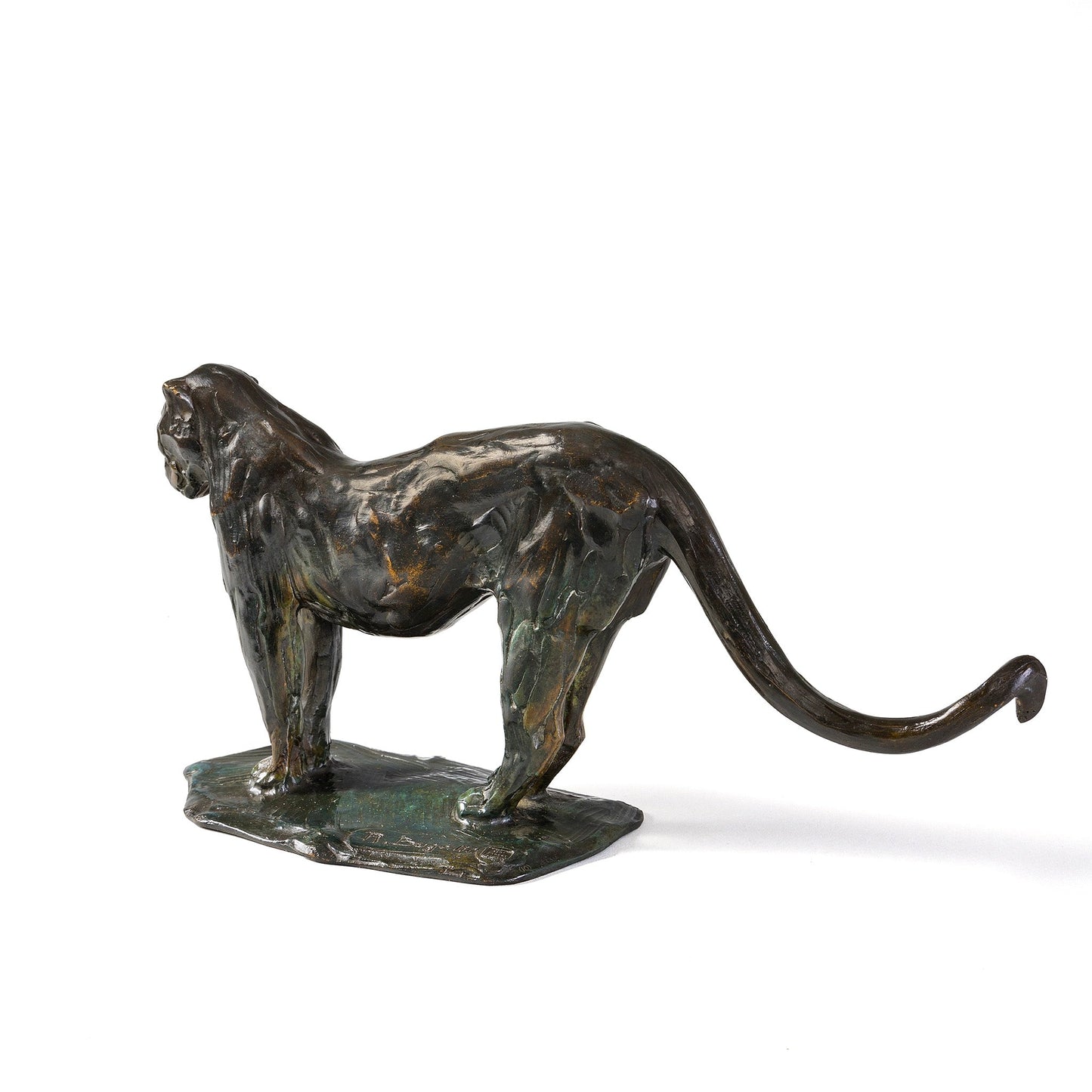 Rembrandt Bugatti "Panthère au repos" Bronze Sculpture