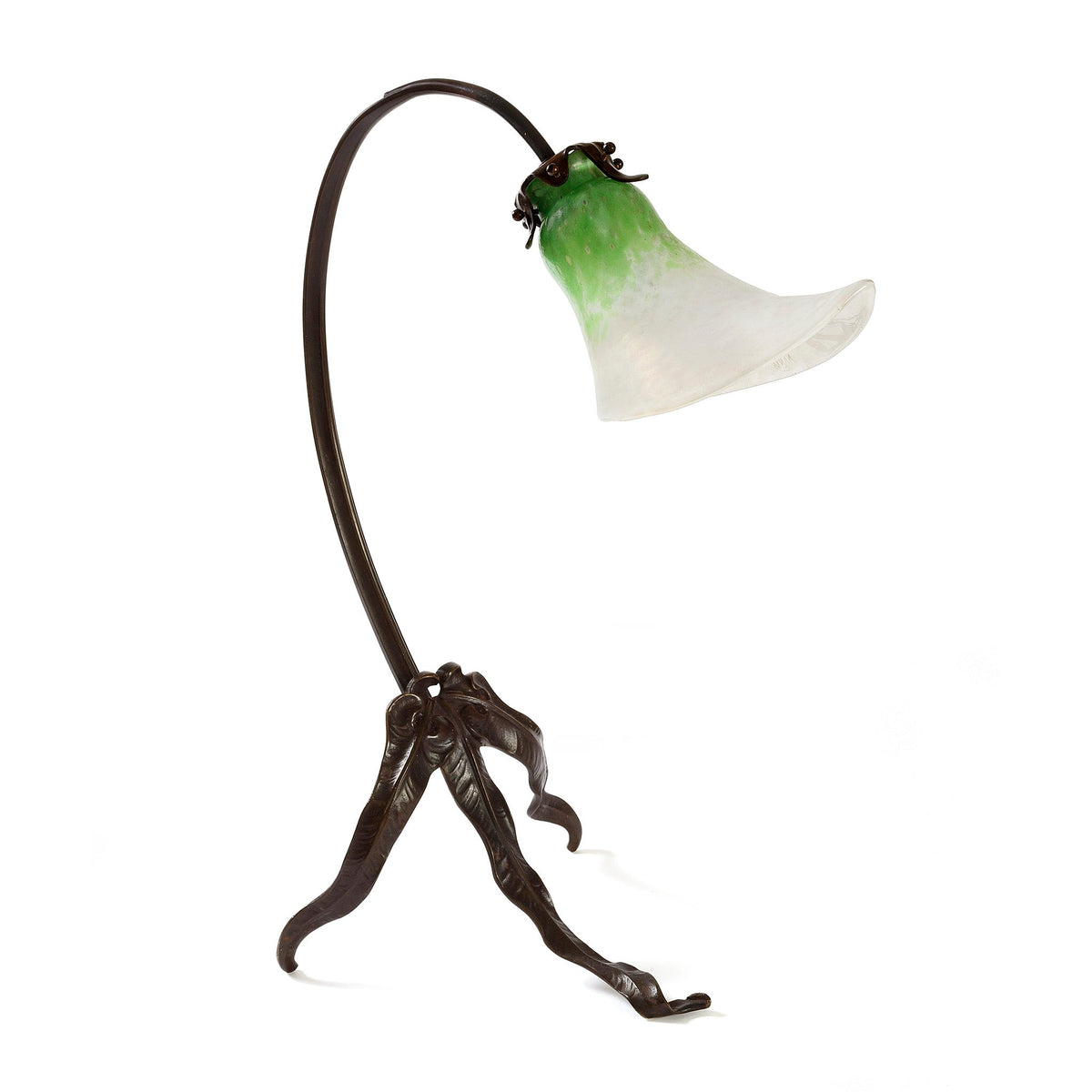 Louis Majorelle Daum Nancy Lily Blossom Table Lamp