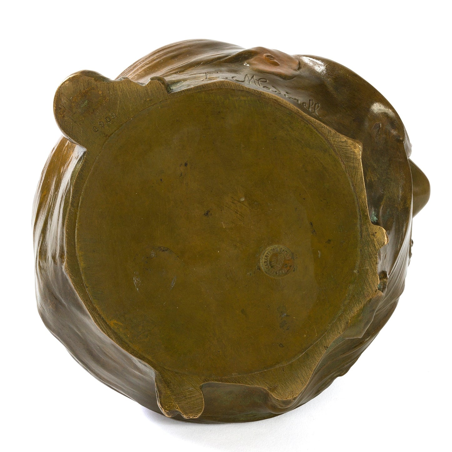 François Madurell "Female Faces" Bronze Jardinière