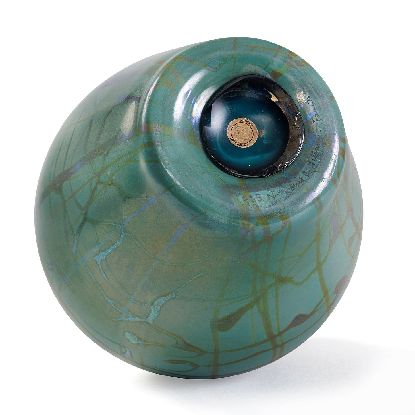 Tiffany Studios New York Monumental Favrile Glass Vase