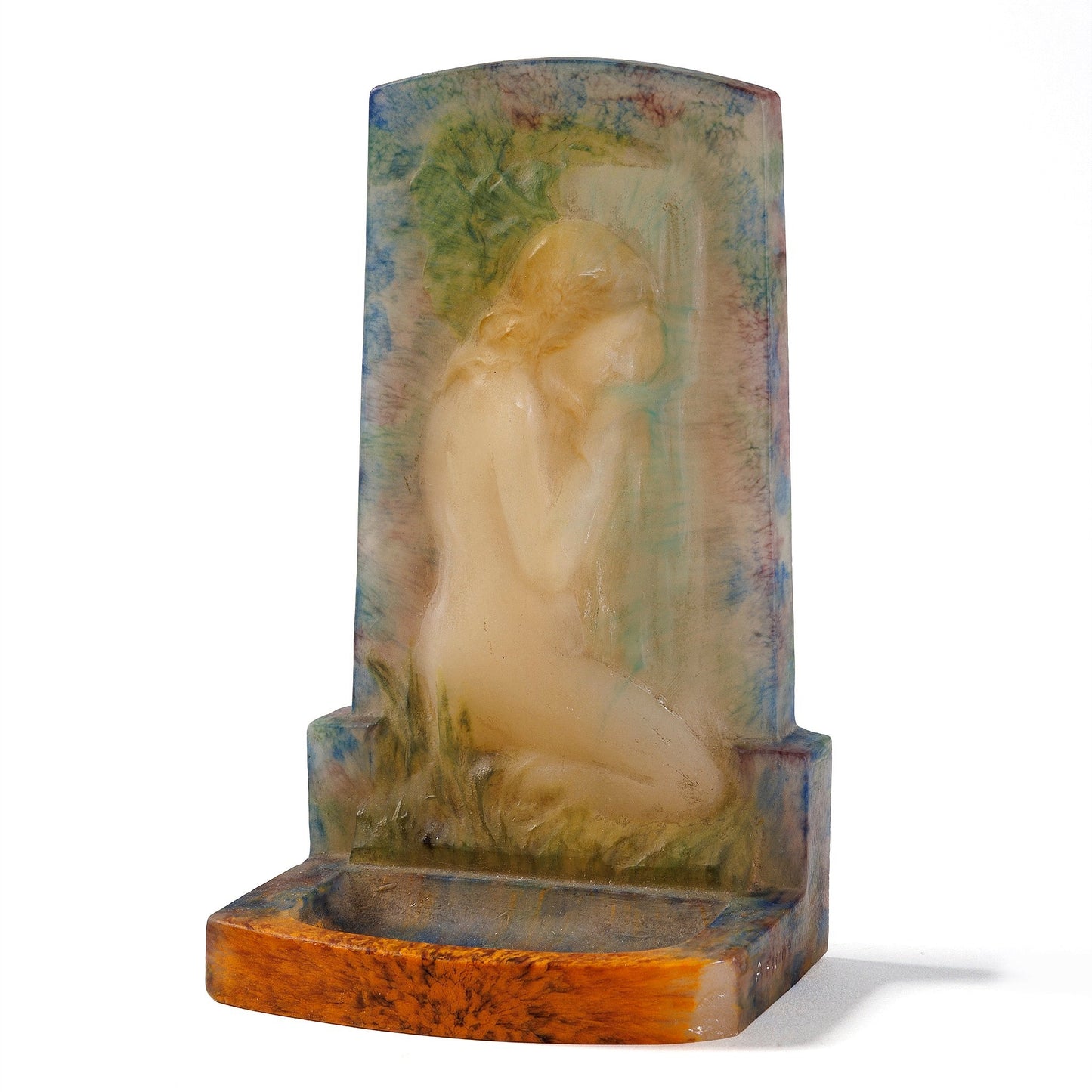 Amalric Walter and Henri Bergé "À la fontaine" Bookend