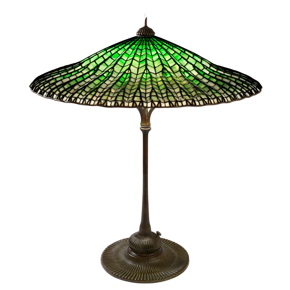 Tiffany Studios New York "Lotus Leaf"  Table Lamp