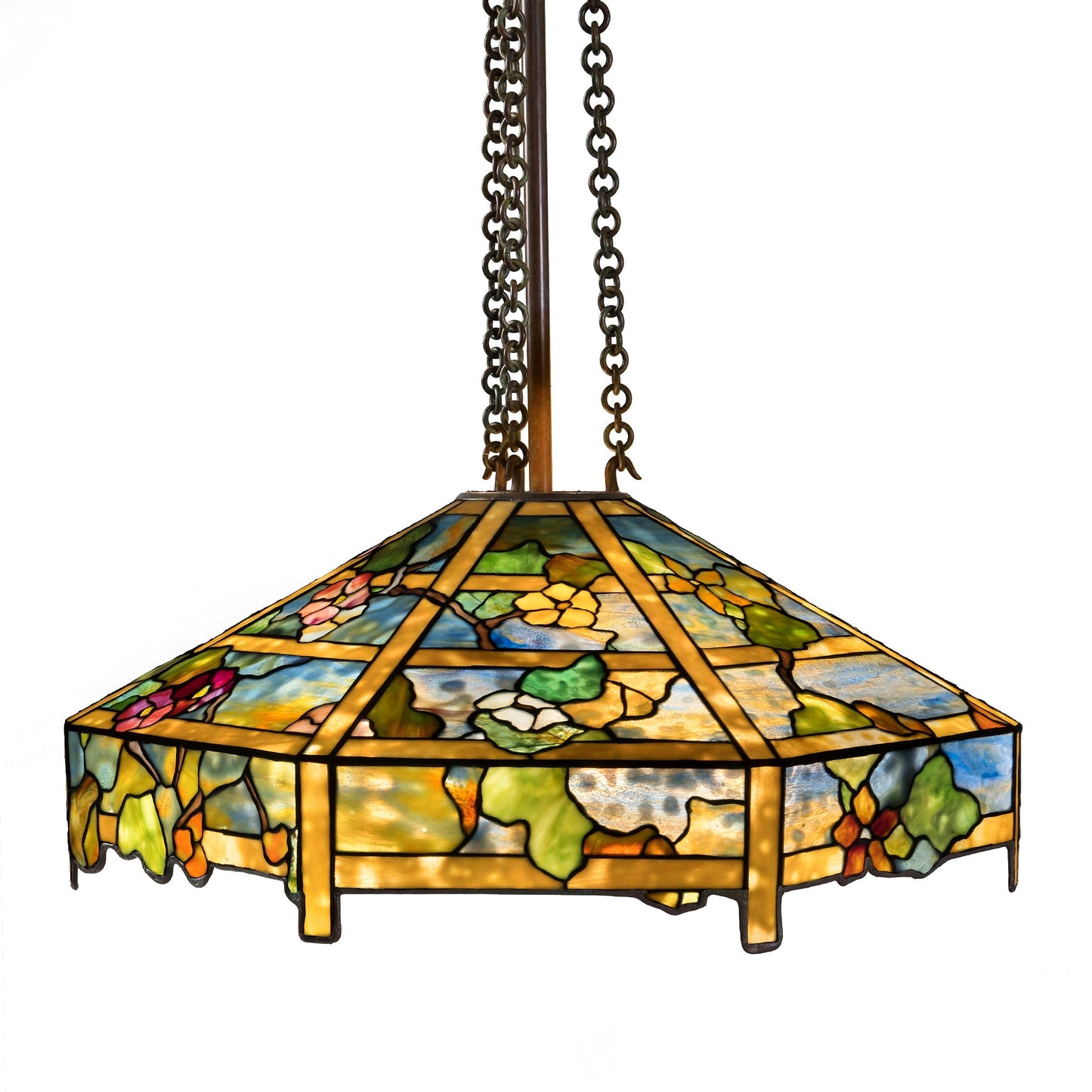 Tiffany Studios New York "Nasturtium" Chandelier