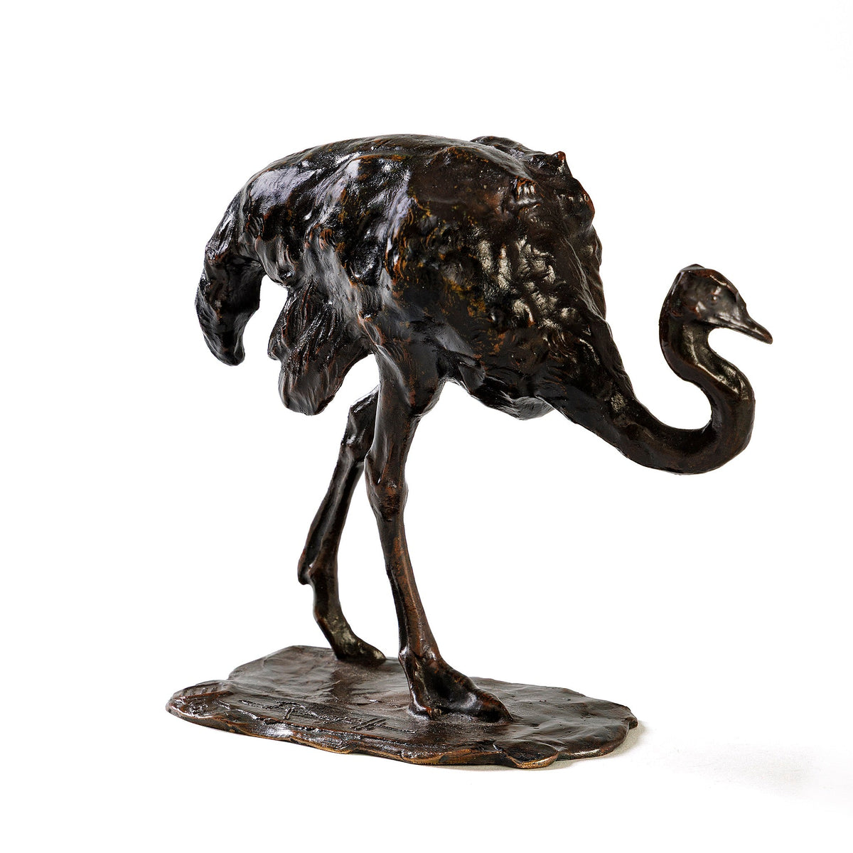 Rembrandt Bugatti "Autruche en Marche" Bronze Sculpture