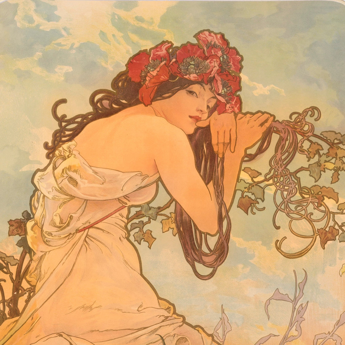 Alphonse Mucha "Les Saisons (The Seasons)" Lithographs