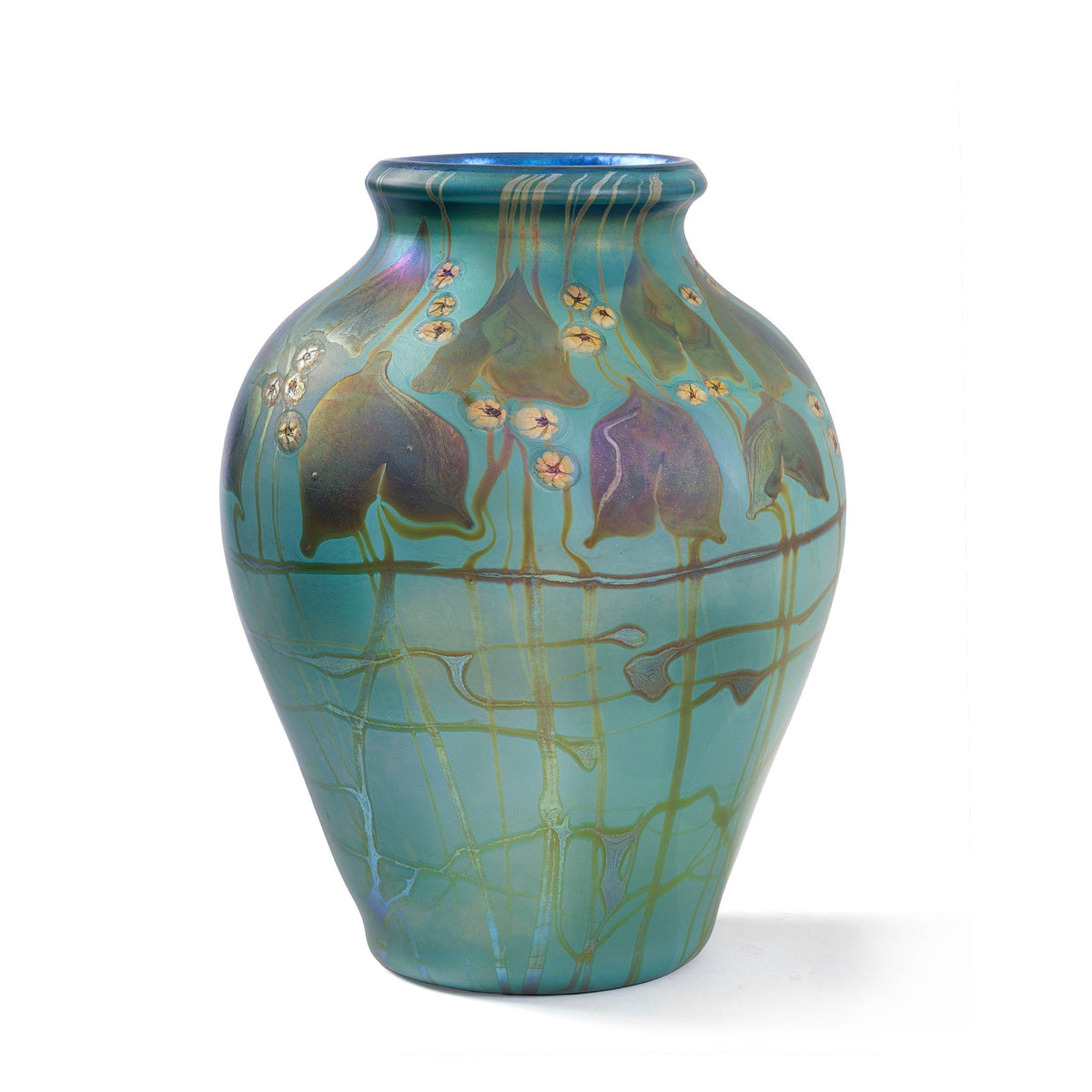 Tiffany Studios New York Monumental Favrile Glass Vase