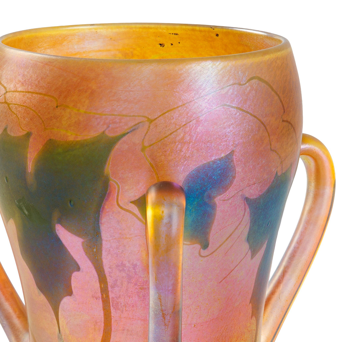 Tiffany Studios New York Favrile Glass Loving Cup