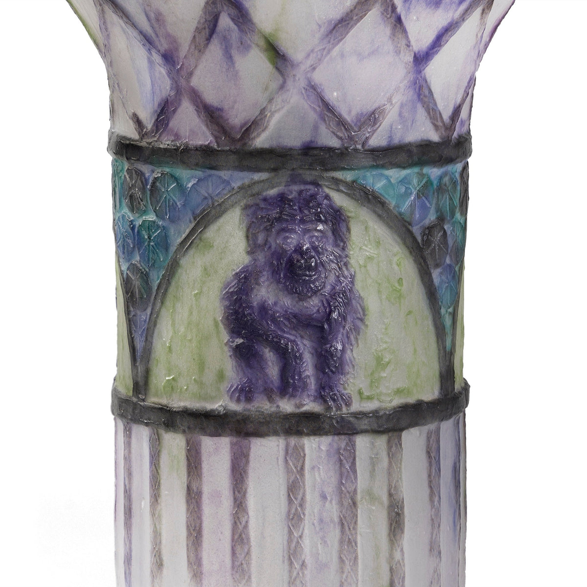 Gabriel Argy-Rousseau "Singes" Pate de Verre Vase