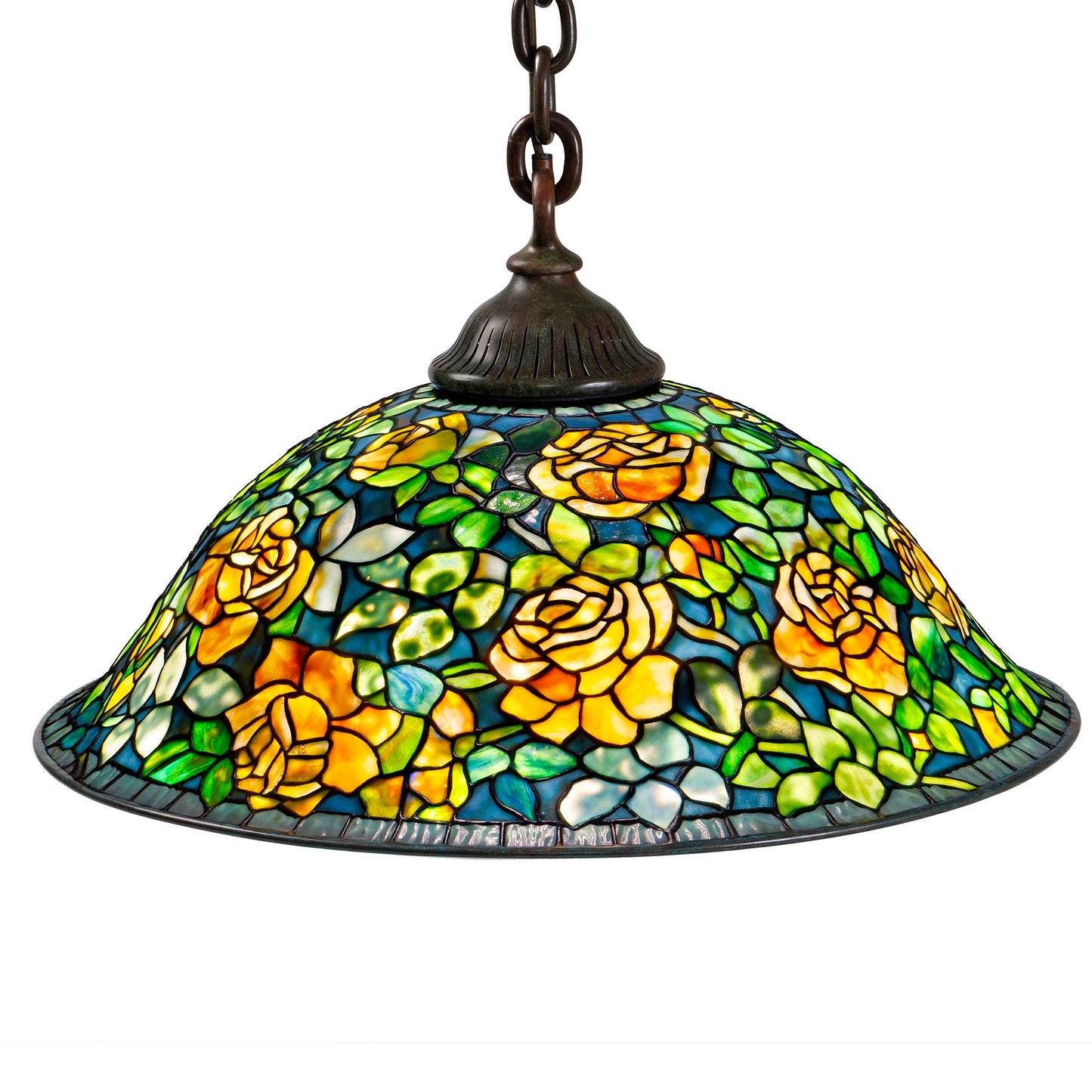 Tiffany Studios New York "Rose Bush" Chandelier