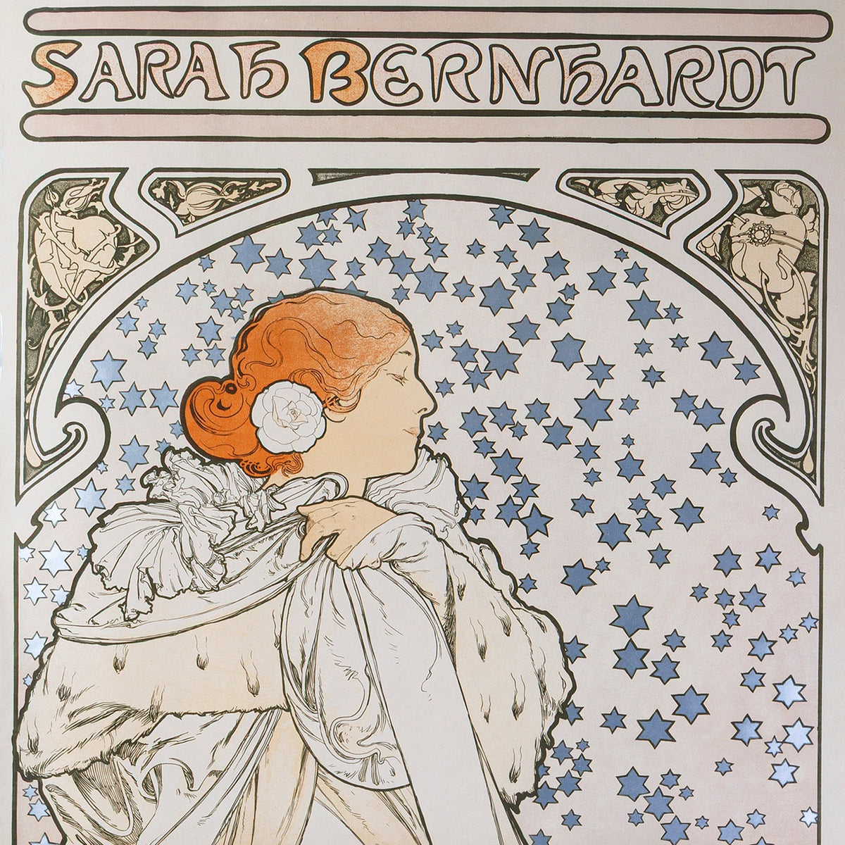 Alphonse Mucha "La Dame aux Camelias" Lithograph