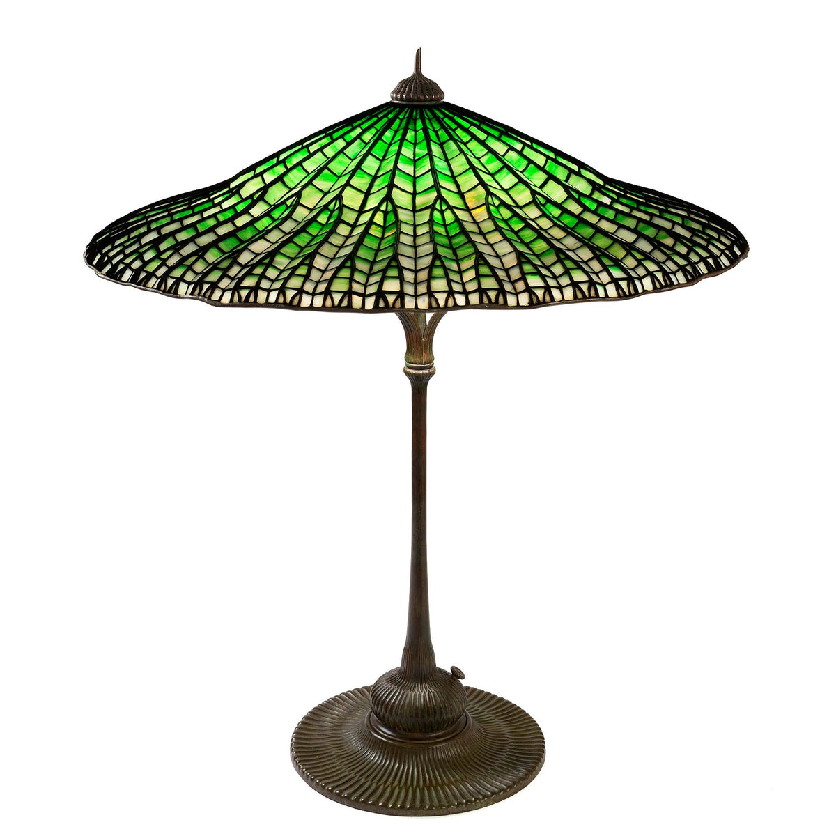 Tiffany Studios New York "Lotus Leaf"  Table Lamp