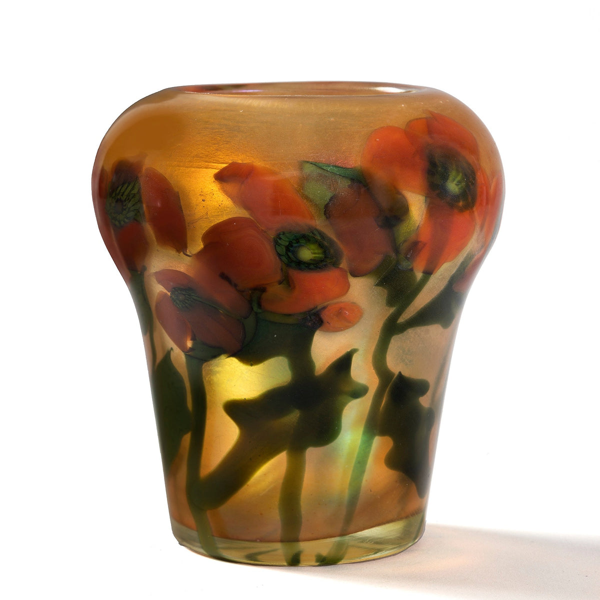 Tiffany Studios New York "Poppy" Paperweight Vase