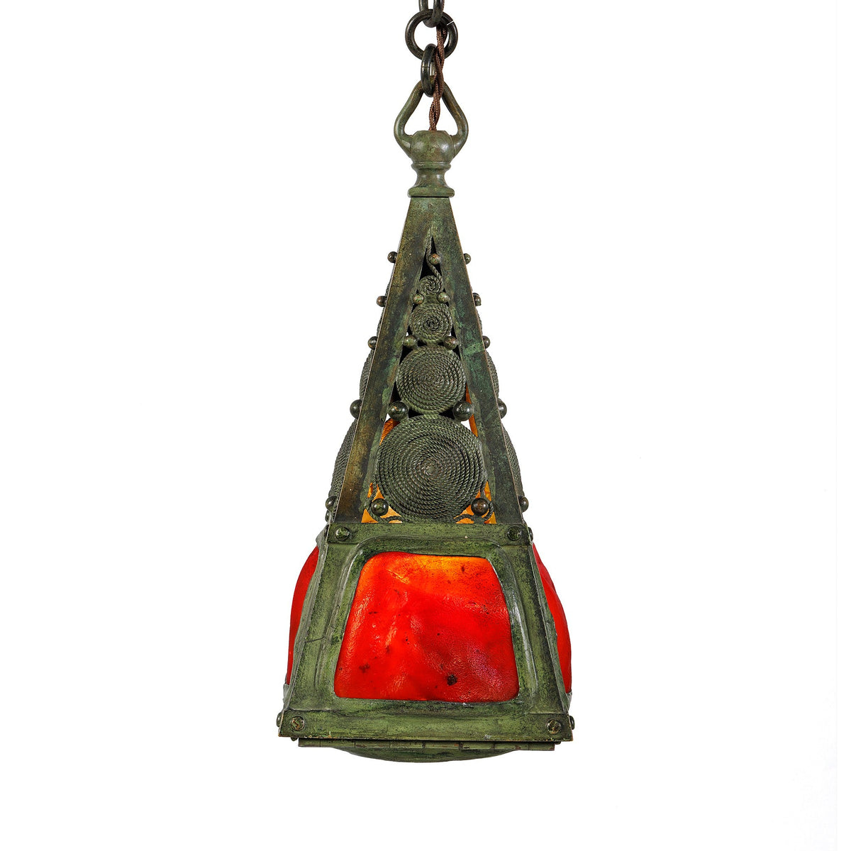 Tiffany Studios New York "Turtleback Tile" Lantern