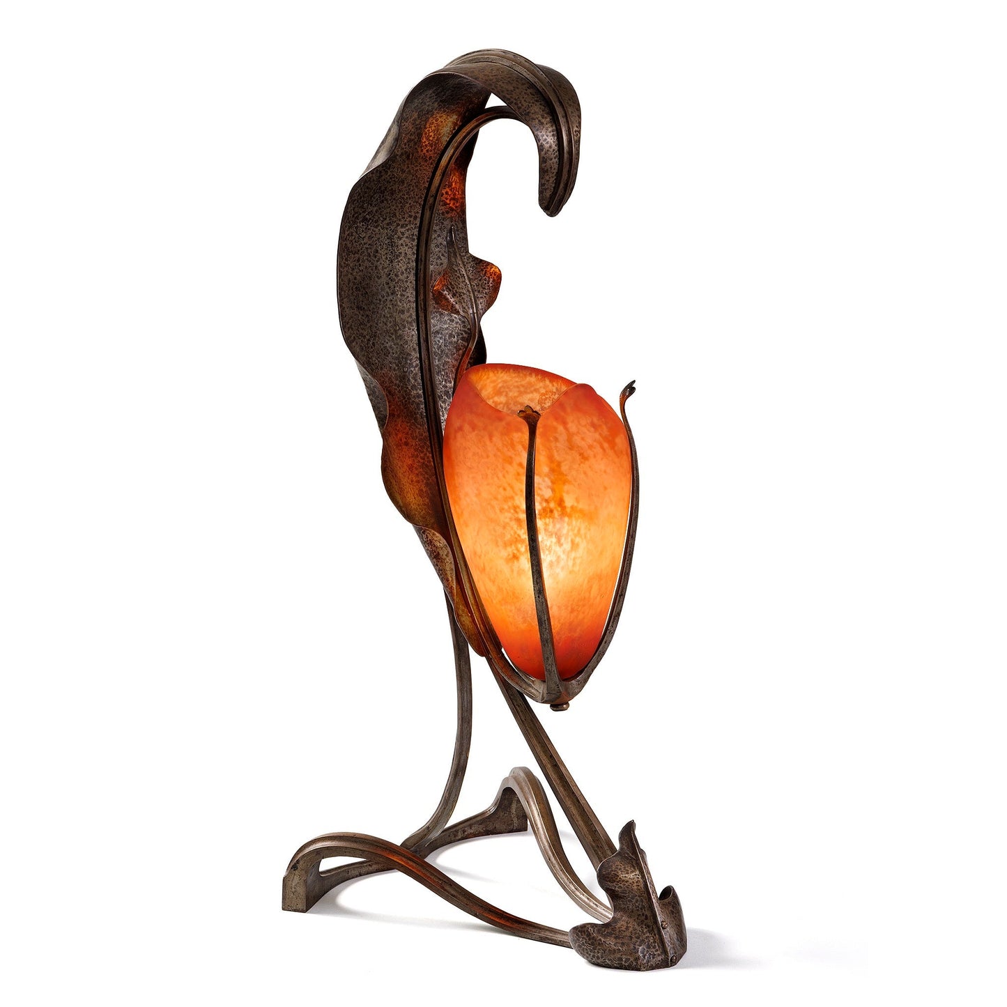 Louis Majorelle & Daum-Nancy "Orchidée" Table Lamp
