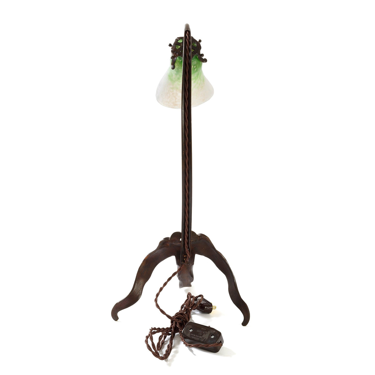 Louis Majorelle Daum Nancy Lily Blossom Table Lamp