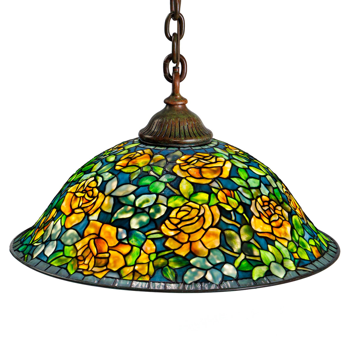 Tiffany Studios New York "Rose Bush" Chandelier
