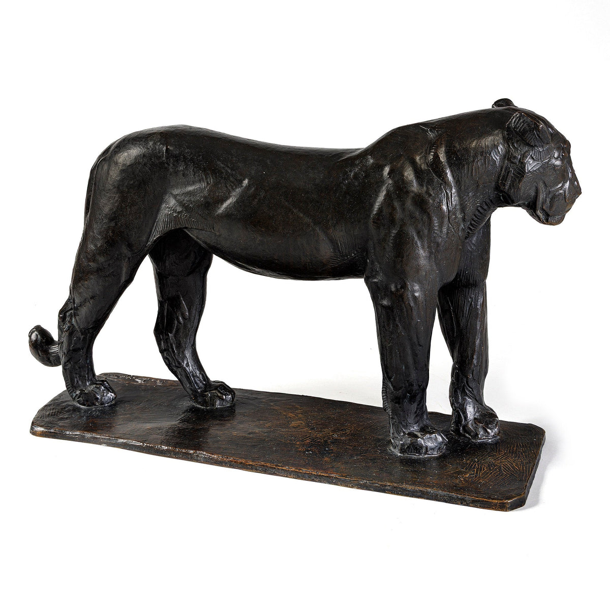 Rembrandt Bugatti "Lionne de Nubie" Bronze Sculpture