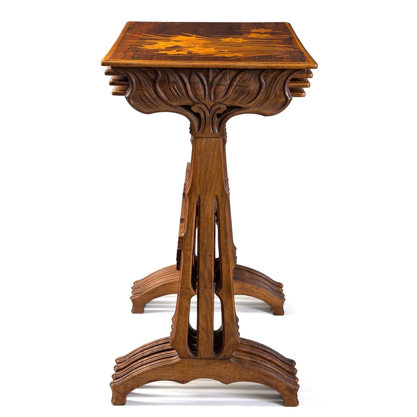 Émile Gallé Set of Four Nesting Tables
