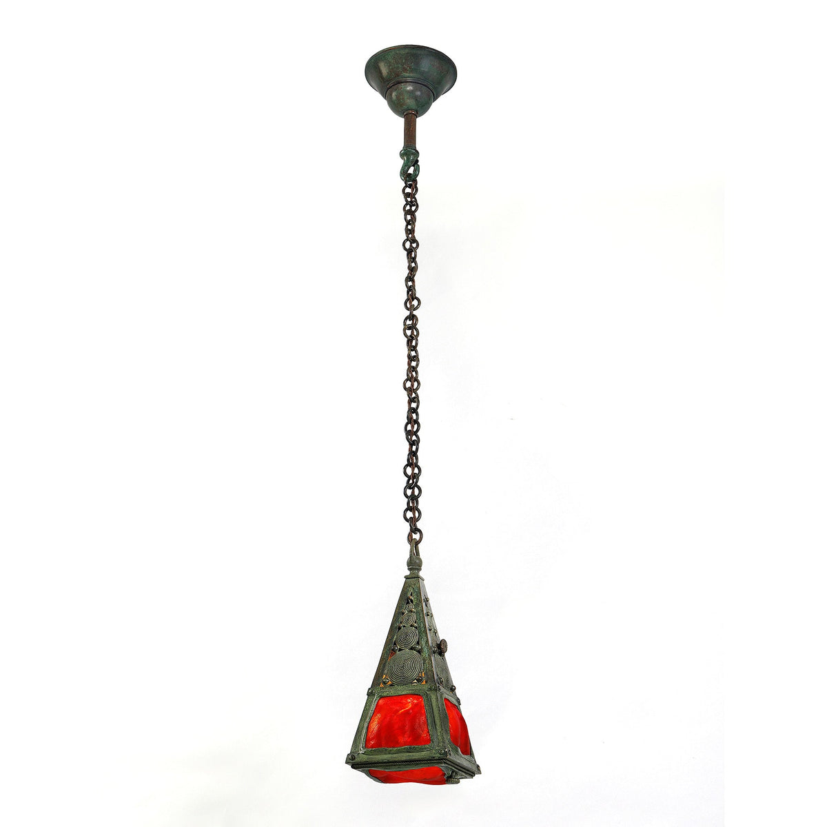 Tiffany Studios New York "Turtleback Tile" Lantern