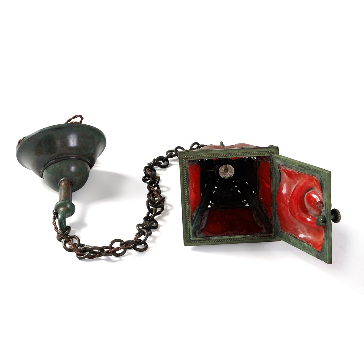 Tiffany Studios New York "Turtleback Tile" Lantern
