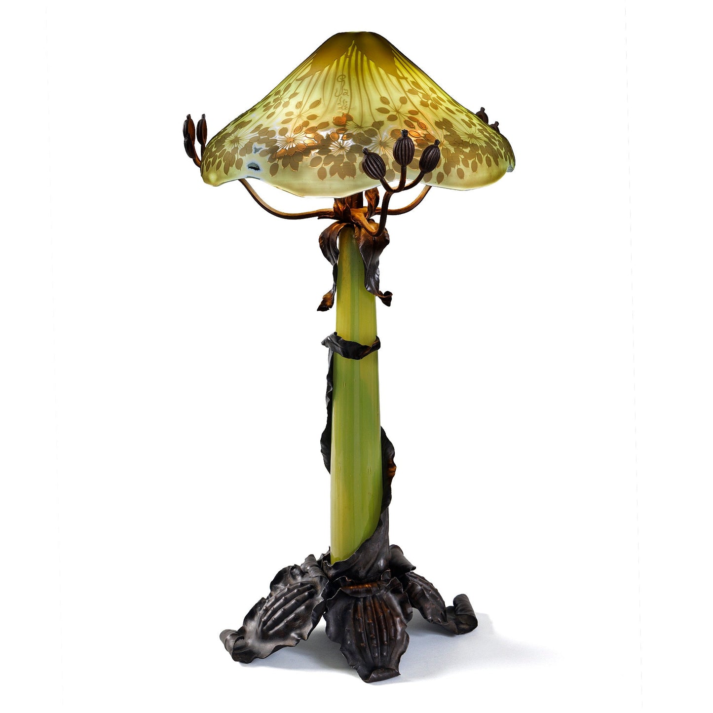 Émile Gallé "Umbel" Table Lamp