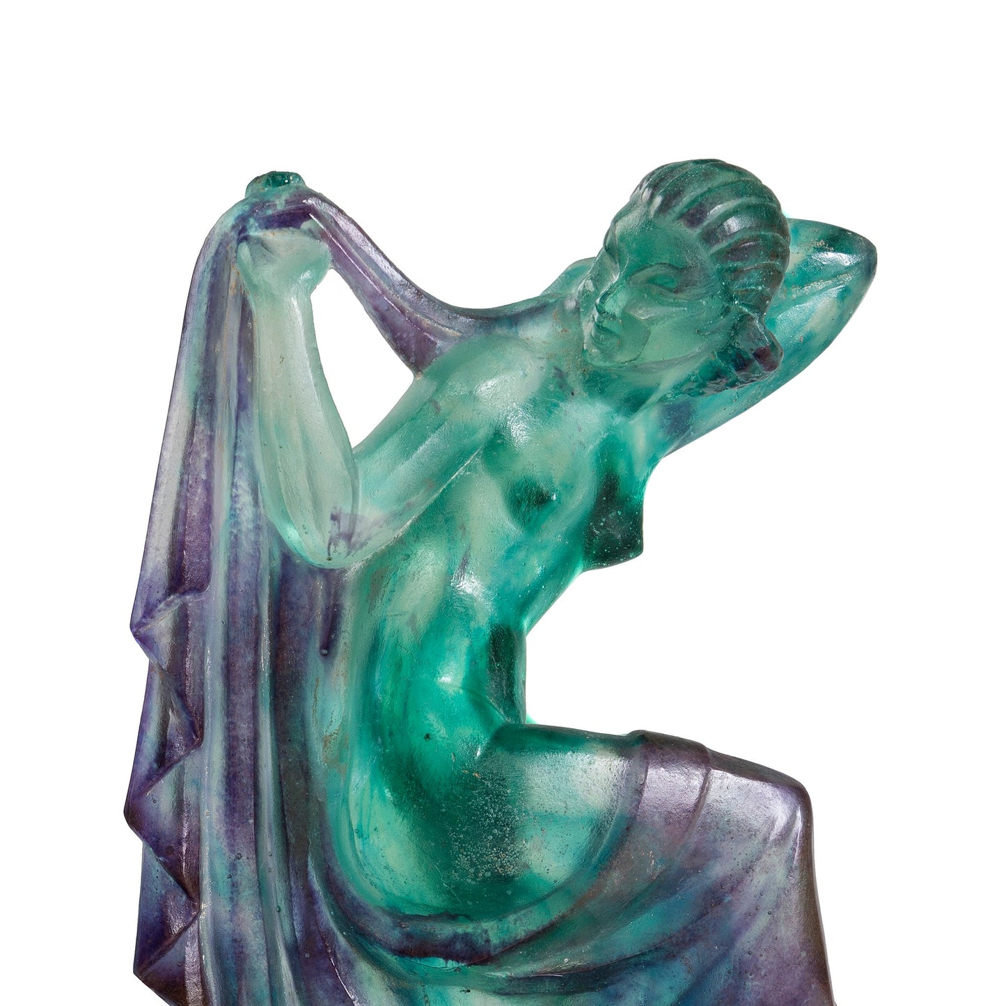 Marcel Bouraine & Gabriel Argy-Rousseau “Danseuse” Pâte de verre Sculpture