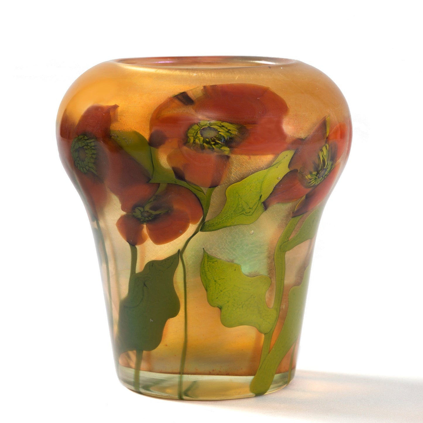 Tiffany Studios New York "Poppy" Paperweight Vase