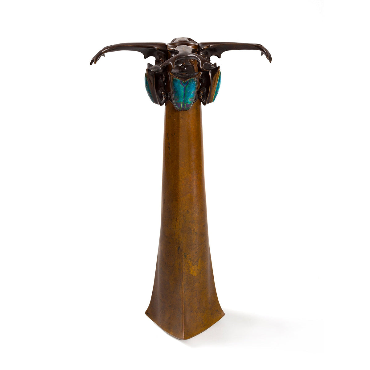 Lucien Gaillard Bronze "Stag Beetle" Vase
