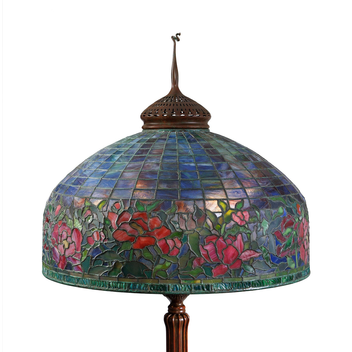 Tiffany Studios New York "Peony" Border Floor Lamp
