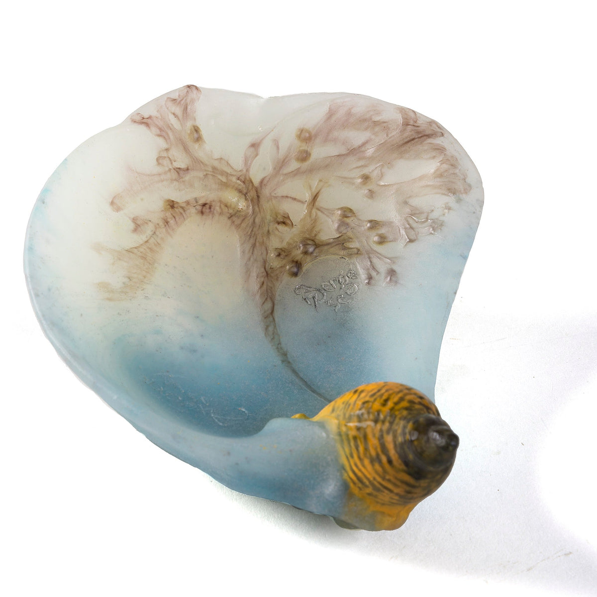 Amalric Walter and Henri Bergé "Buccin" Pâte de verre vide poche