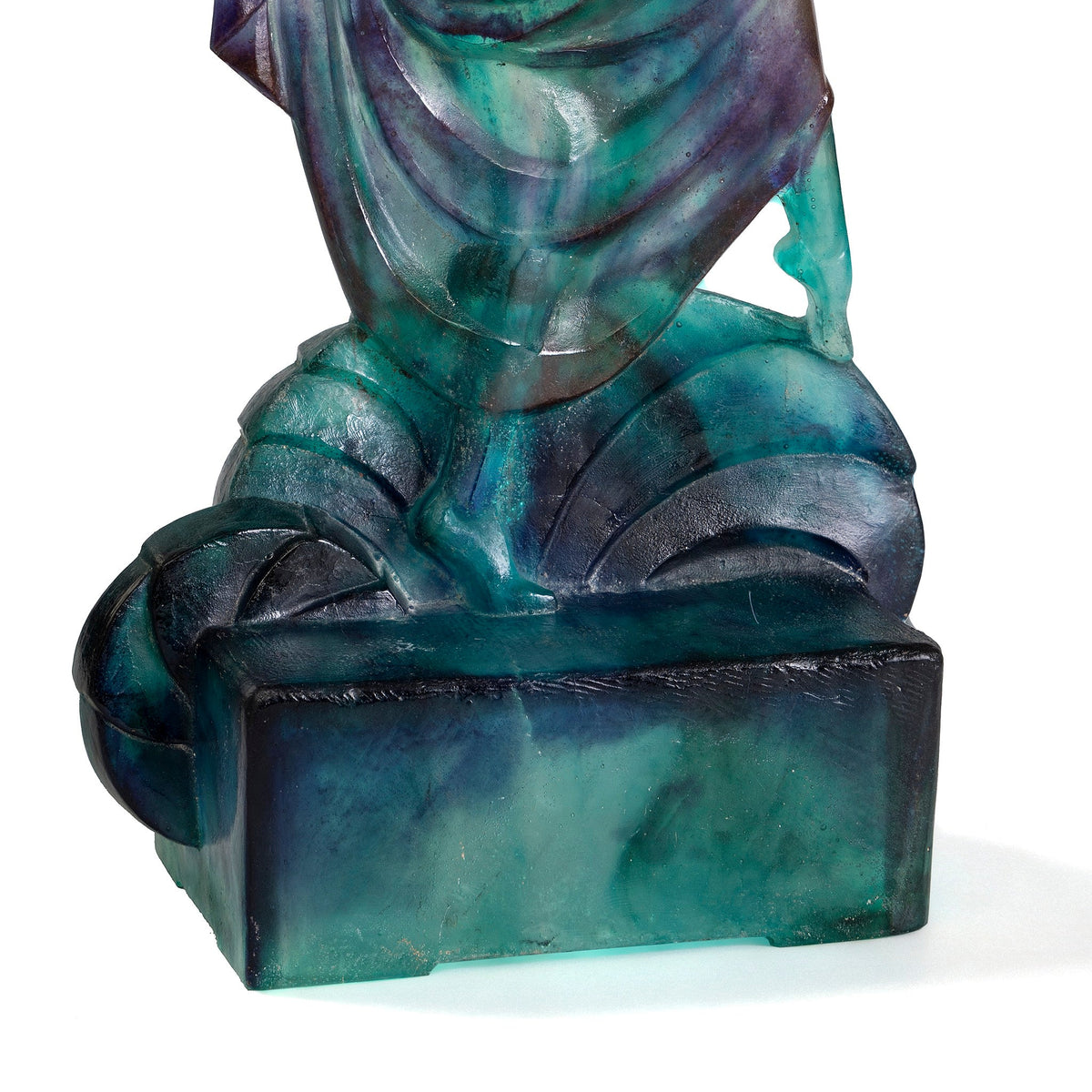 Marcel Bouraine & Gabriel Argy-Rousseau “Danseuse” Pâte de verre Sculpture