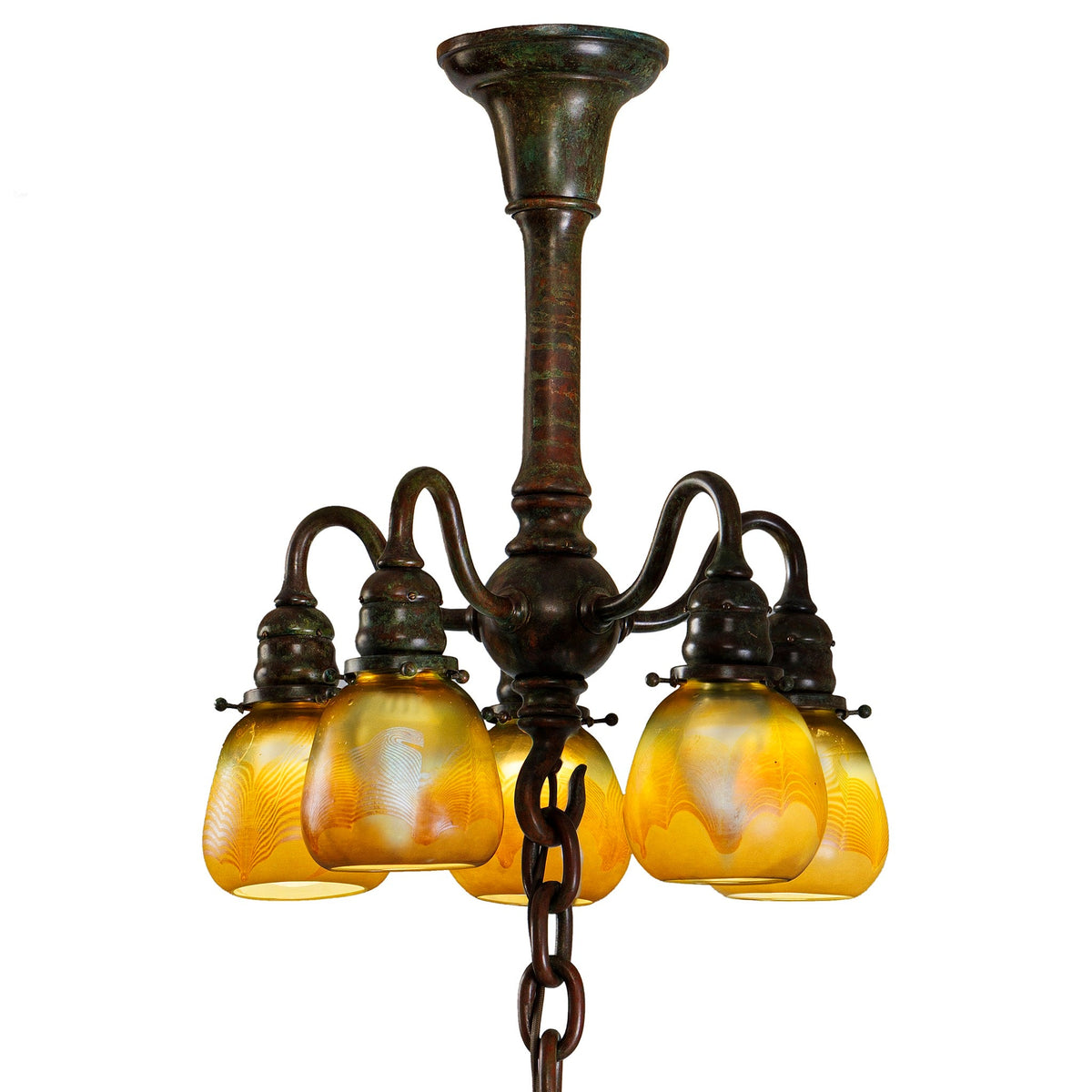 Tiffany Studios New York "Rose Bush" Chandelier