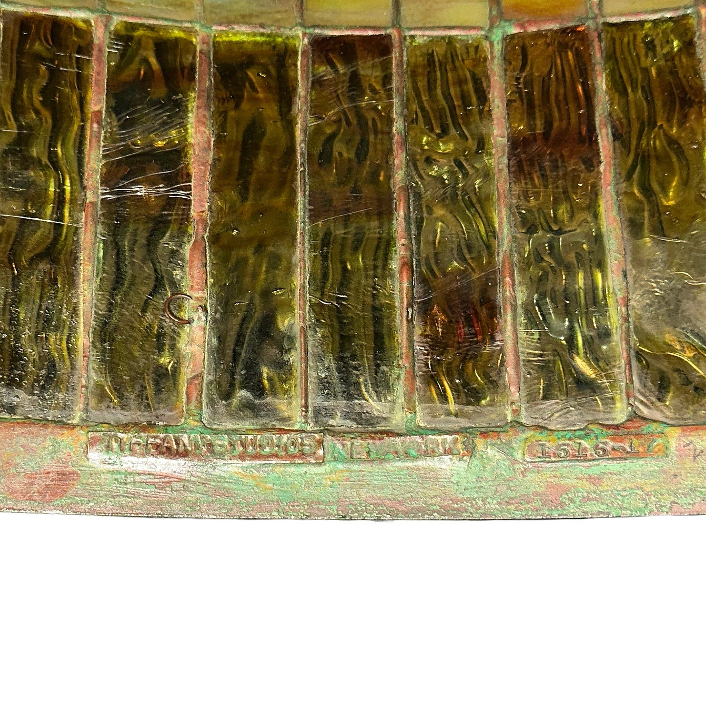 Tiffany Studios New York "Curtain Border" Chandelier