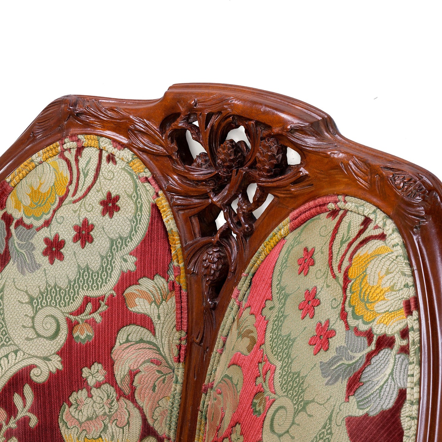 Louis Majorelle "Les Pins" Carved Mahogany Armchair