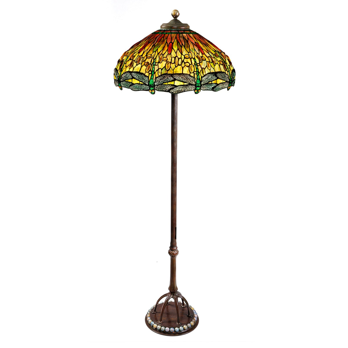Tiffany Studios New York "Drophead Dragonfly" Floor Lamp