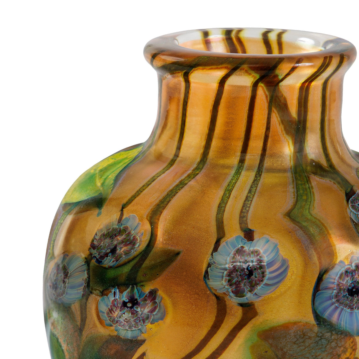 Tiffany Studios New York "Millefiori" Paperweight Favrile Glass Vase