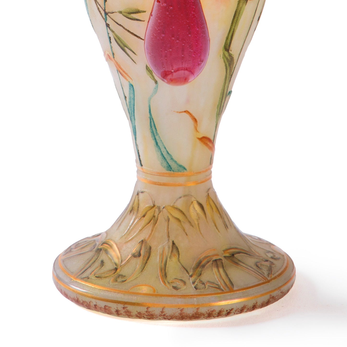 Daum Nancy "Avoine et abeilles" Vase